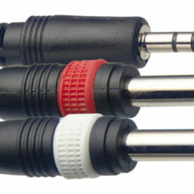 Stagg Y Cable, Mini Jack/Jack (1M/2M), 2 M (6')