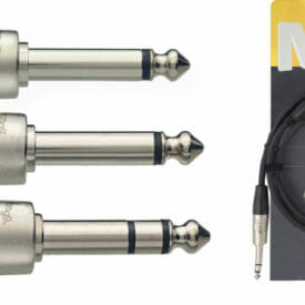 Stagg N Series Y-Cable, Jack/Jack (M/M), Stereo/Mono, 1 M (3')