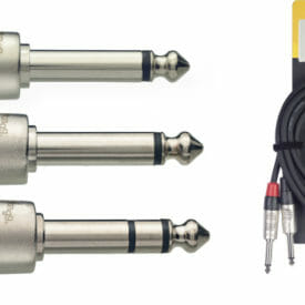 Stagg N Series Y-Cable, Jack/Jack (M/M), Stereo/Mono, 3 M (10')