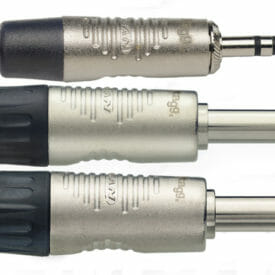 Stagg N Series Y-Cable, Mini Jack/Jack (M/M), Stereo/Mono, 3 M (10')