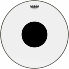 Remo 18" Controlled Sound Clear+Black Dot