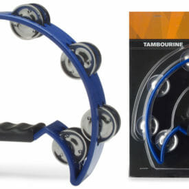 Stagg Cutaway Plastic Tambourine With 16 Jingles - Blue
