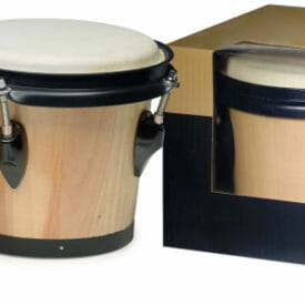 Stagg 7.5" And 6.5" Natural-Coloured Traditional Wood Bongos
