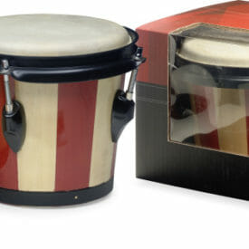 Stagg 7.5" And 6.5" Traditional Wood Bongos With Two-Tone Finish