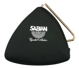Sabian Black Zippered Triangle Bag 10"
