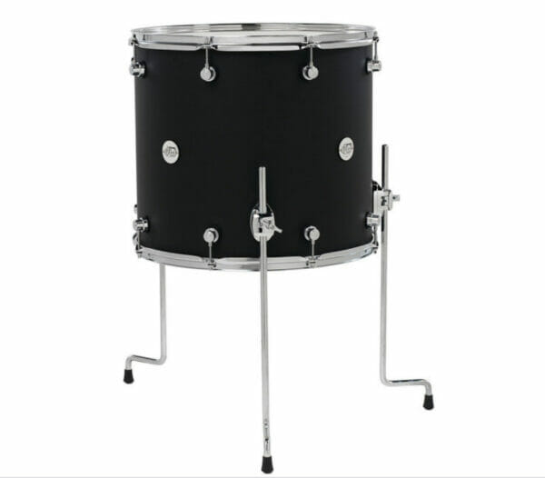 DW Design Series 18" x 16" Floor Tom, Matte Lacquer, Black Satin
