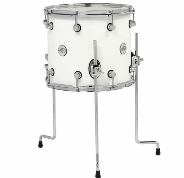 DW Design Series 14" x 12" Floor Tom, Gloss Lacquer, White