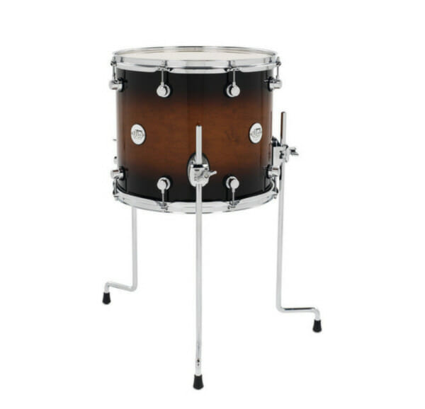 DW Design Series 14" x 12" Floor Tom, Gloss Lacquer, Tobacco Burst DW Design Series 14" x 12" Floor Tom, Gloss Lacquer, Tobacco Burst