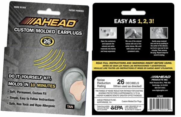 Ahead Custom Moulded Earplugs
