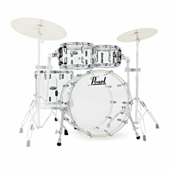 Pearl Crystal Beat 22" Ultra Clear 4 Piece Acrylic Drum Kit