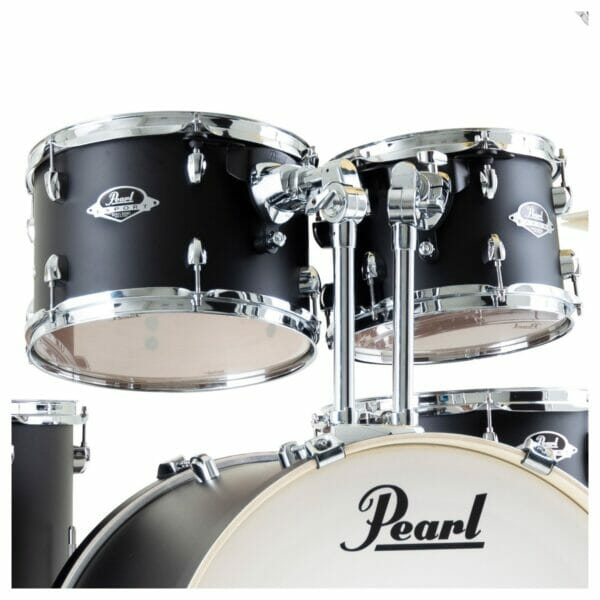 Pearl Export EXX 22" LA Fusion Drum Kit with Skype Drum Lesson and Sabian SBR Cymbal Pack - Satin Shadow Black