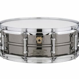 Ludwig 14x5" Black Beauty Hammered Shell Snare Drum, Tube Lugs