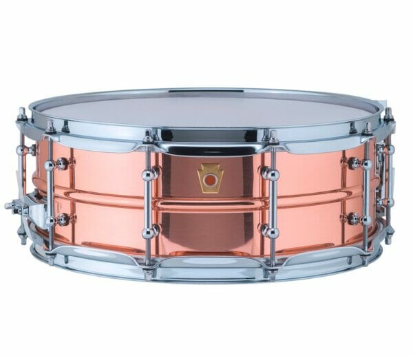 Ludwig 14x5" Polished Copper Phonic Snare Drum, Tube Lugs