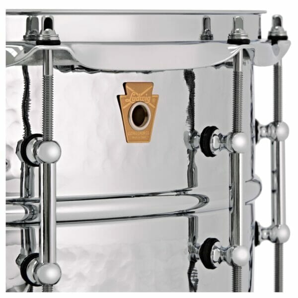Ludwig 14x6.5" Supraphonic Hammered Shell Snare Drum, Tube Lugs