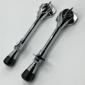 Worldmax Bass Drum Spurs - Chrome - Pair