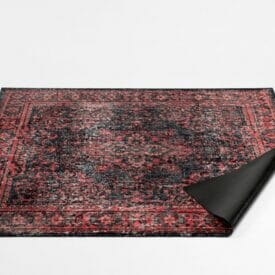Drum N Base Vintage Persian Drum Stage Rug Red And Black  - 185 X160cm - Image 4