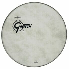 Gretsch 18" USA Bass Drum Offset Logo Head Fiberskyn