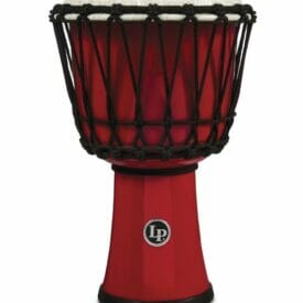 Djembe World 7-inch Rope Tuned Circle Red