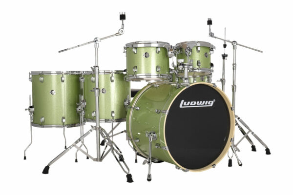 Ludwig 6pc 22" Evolution Mint Sparkle 1