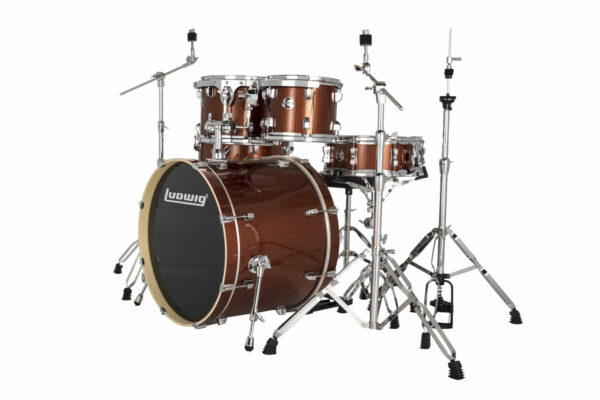 Ludwig 6pc 22" Evolution Copper Sparkle 2