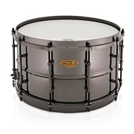 Worldmax Black Brass Snare with Black Hardware 14 x 6.5