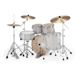 Pearl Export 22" Rock Fusion 5 Piece Drum Kit w/Sabian PX Cymbals - Slipstream White - Image 3