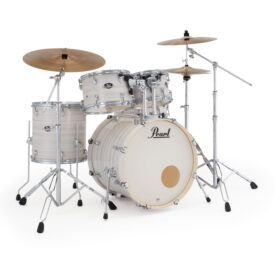 Pearl Export 22" Rock Fusion 5 Piece Drum Kit w/Sabian PX Cymbals - Slipstream White