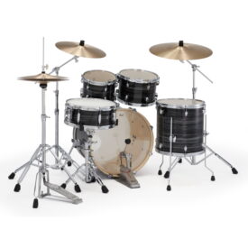 Pearl Export 20" Fusion 5 Piece Drum Kit w/Sabian PX Cymbals - Graphite Silver Twist - Image 3