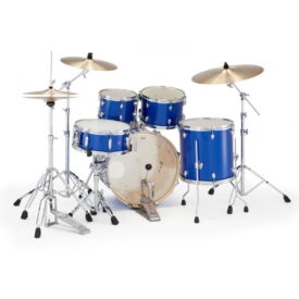 Pearl Export 22" Rock Fusion 5 Piece Drum Kit w/Sabian PX Cymbals - Midnight Blue - Image 3