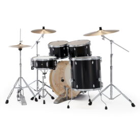 Pearl Export 22" Rock 5 Piece Drum Kit w/Sabian PX Cymbals - Jet Black - Image 3