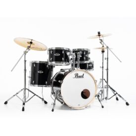 Pearl Export EXX 20" Fusion Drum Kit with  Sabian SBR Cymbal Pack - Jet Black