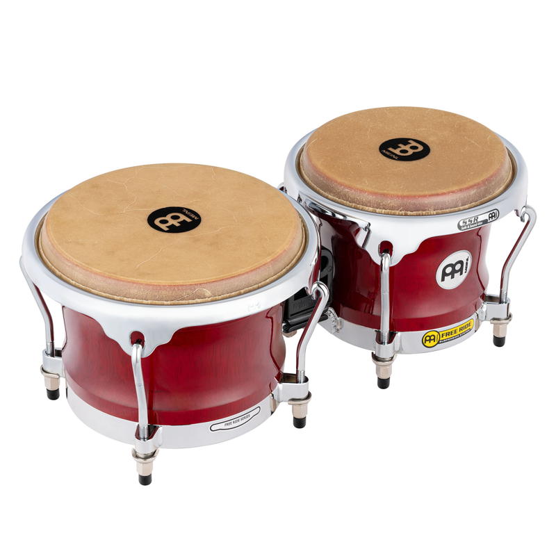 Meinl Percussion Professional Series Wood Bongo, Cherry Red - Drum