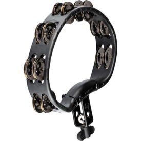 Meinl Percussion Headliner Series Mountable ABS Tambourine, Black, Stainless Steel Jingles
