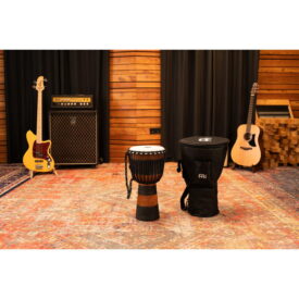Meinl Percussion 10" Original African Style Rope Tuned Wood Djembes, + Bag, Earth Rhythm Series - Image 3