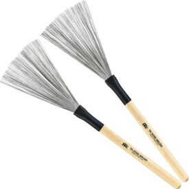 Meinl 7A Fixed Wire Brush, Wood Handle, Pair