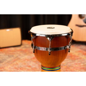 Meinl Percussion 12" Floatune Series Wood Djembe, Gold Amber Sunburst - Image 3