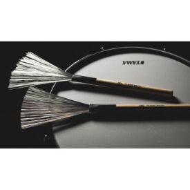 Meinl 7A Fixed Wire Brush, Wood Handle, Pair - Image 3