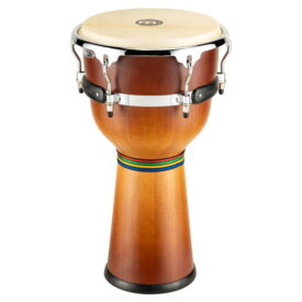 Meinl Percussion 12" Floatune Series Wood Djembe, Gold Amber Sunburst