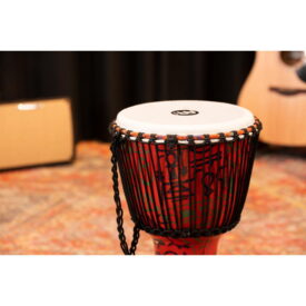Meinl Percussion 12" Rope Tuned Travel Series Djembes, Goat Skin Head (Patented), Pharao's Script - Image 3