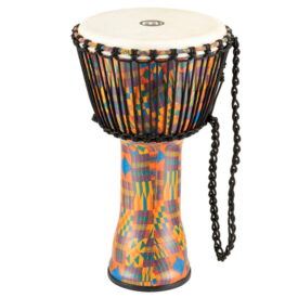 Meinl Percussion 10" Rope Tuned Travel Series Djembes, Goat Skin Head (Patented), Kenyan Quilt