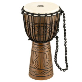 Meinl Percussion 10" Rope Tuned Headliner Series Wood Djembe, Artifact Series
