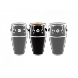 Meinl Percussion 11 3/4 Conga Fibercraft Series Conga, Black, True Skin Buffalo Head