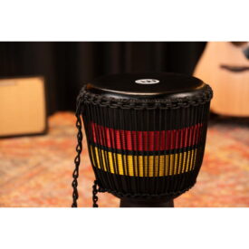 Meinl Percussion 12" Original African Style Rope Tuned Wood Djembes, Fire Rhythm Series - Image 3