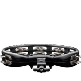 Meinl Percussion Traditional Mountable ABS Tambourine, Black, Nickel Plated Steel Jingles - Image 3