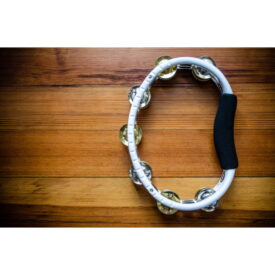 Meinl Percussion Recording-Combo Hand Held ABS Tambourine, White, Mixed Jingles - Image 3