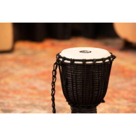 Meinl Percussion 8" Rope Tuned Headliner Series Wood Djembe, Black River Series - Image 3