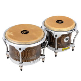 Meinl Percussion Woodcraft Series Wood Bongo, Vintage Brown
