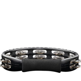 Meinl Percussion Traditional hand Held ABS Tambourine, Black, Nickel Plated Steel Jingles - Image 3
