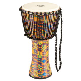 Meinl Percussion 12" Rope Tuned Travel Series Djembes, Goat Skin Head (Patented), Kenyan Quilt