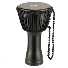 Meinl Percussion 10" Rope Tuned Travel Series Djembes, Goat Skin Head (Patented), Phantom Black
